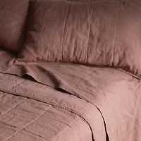 French Linen 3pc Quilt & Sham Set