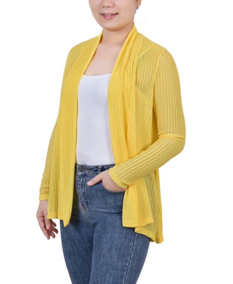 Ny Collection Women's Open Knit Cardigan