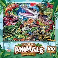 MasterPieces World of Animals Reptile Friends 100 Piece Jigsaw Puzzle