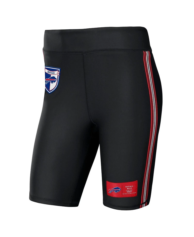 Women's Wear by Erin Andrews Black Buffalo Bills Biker Shorts
