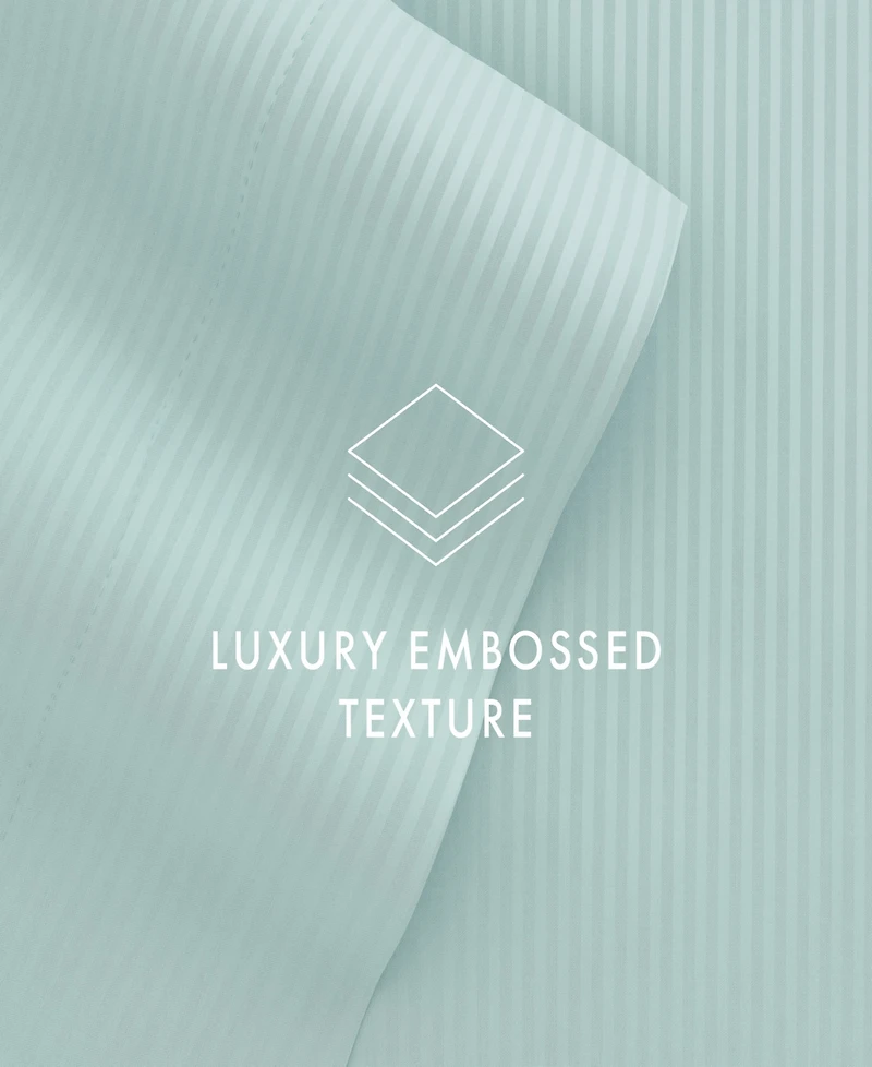 ienjoy Home Expressed Embossed Striped -Pc. Sheet Set