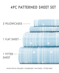 ienjoy Home The Timeless Classics Premium Ultra Soft Pattern -Pc. Sheet Set