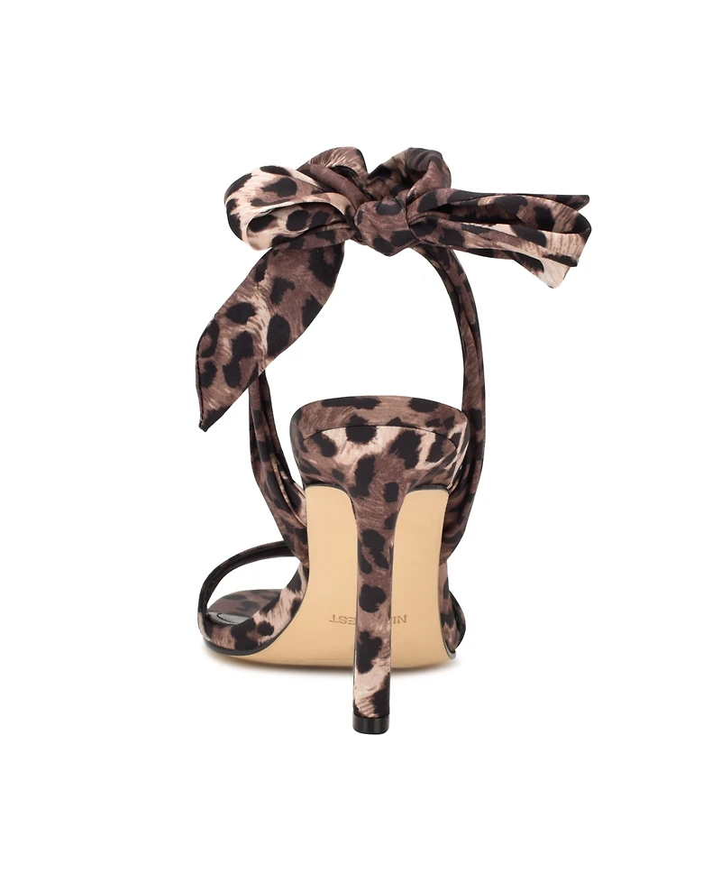 Nine West Women's Kelsie Ankle Wrap Sculpted Heel Sandals