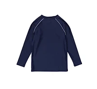 Snapper Rock Big Boys Toddler|Child Navy Sustainable Ls Rash Top