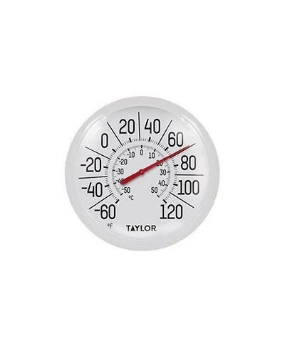 Taylor Precision Products Taylor Precision Indoor/Outdoor Decorative White Thermometer, 8.5