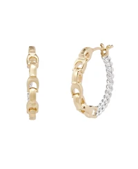 Coach Signature Mixed Hoop Earrings