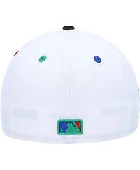 Men's New Era White, Black Los Angeles Dodgers 60th Anniversary Primary Eye 59FIFTY Fitted Hat