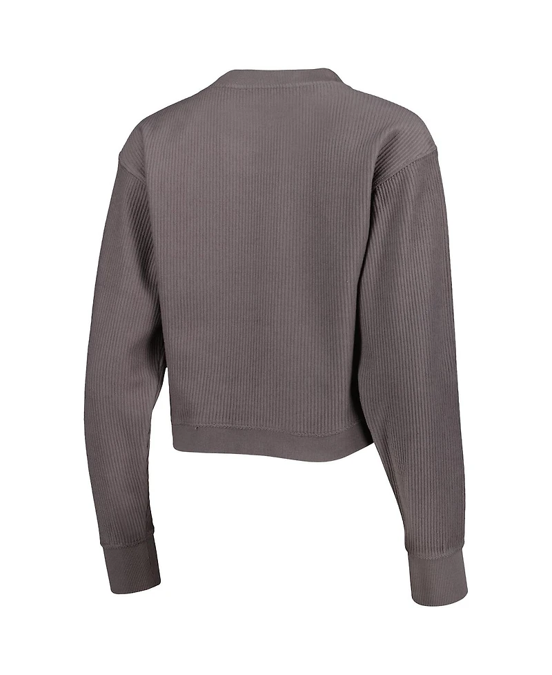 Women's League Collegiate Wear Gray Florida State Seminoles Classic Campus Corded Timber Sweatshirt