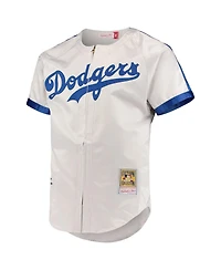 Men's Mitchell & Ness Jackie Robinson Gray Brooklyn Dodgers Cooperstown Collection Authentic Jersey