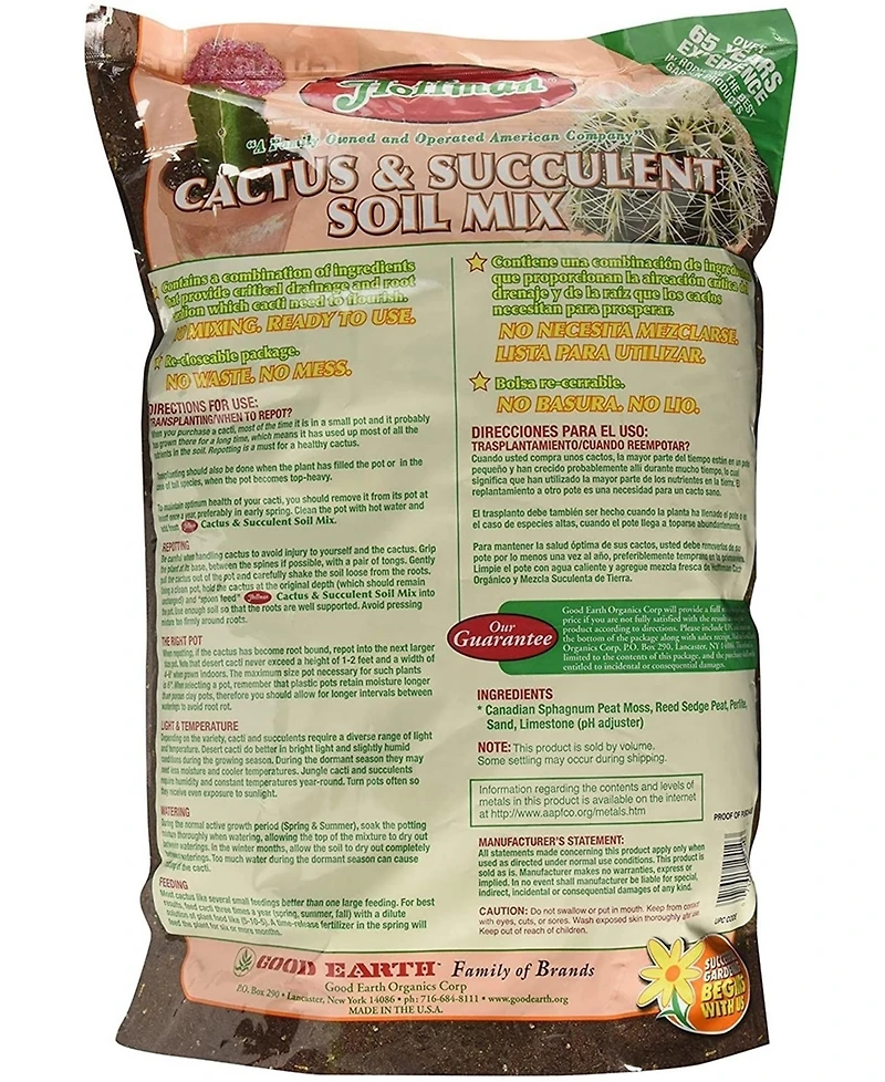 Hoffman A H Inc/Good Earth Hoffman 10410 Organic Cactus and Succulent Soil Mix, 1 10-Quart bag