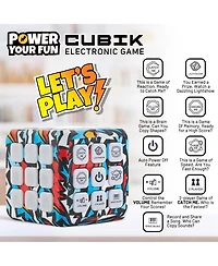 Power Your Fun Cubik Led Flashing Cube Memory Game - Action