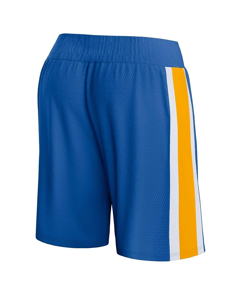Men's Fanatics Royal Golden State Warriors Referee Iconic Mesh Shorts