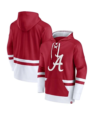 Men's Fanatics Crimson Alabama Crimson Tide First Battle Pullover Hoodie
