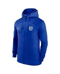 Men's Nike Blue England National Team Strike Raglan Hoodie Full-Zip Track Jacket