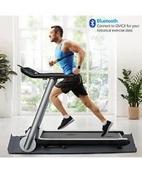 Costway Folding Electric Treadmill Jogging MachineBluetooth10 Preset Programs