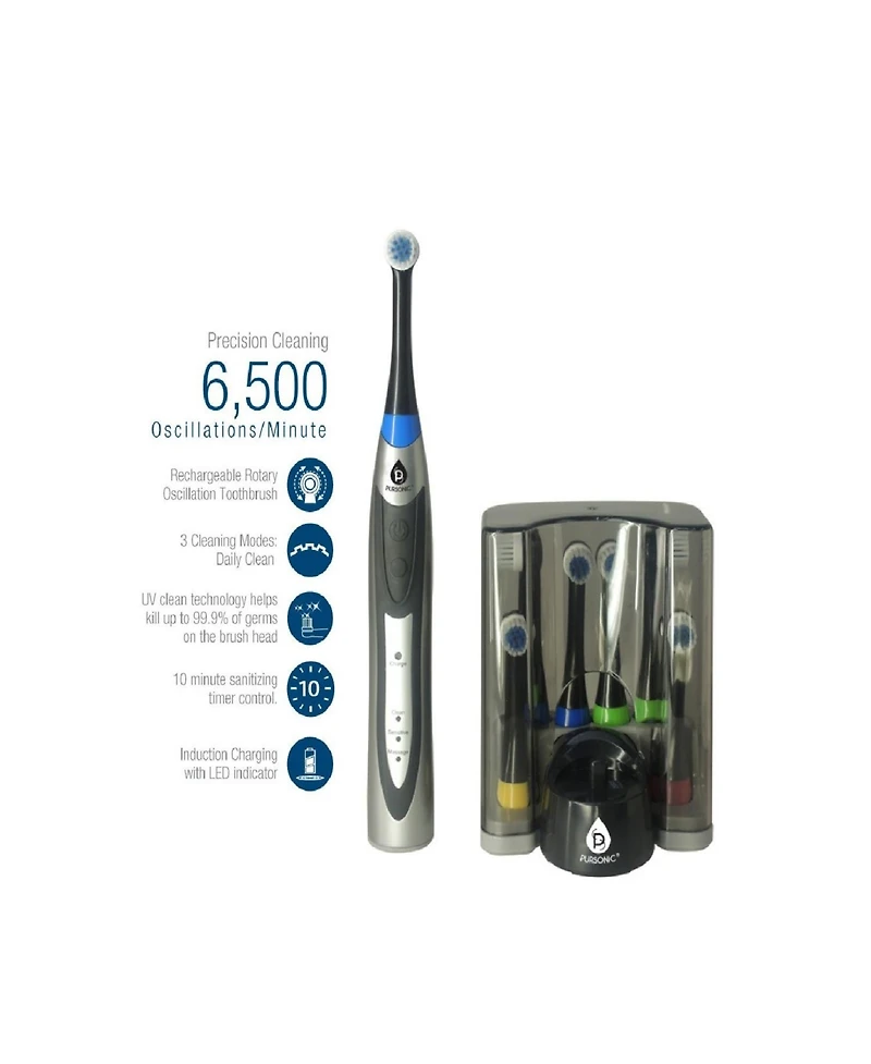 Pursonic Rechargeable Electric Rotary Oscillation Toothbrush Pro Series