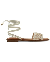 Aldo Women's Seazen Lace-Up Ankle-Tie Flat Sandals