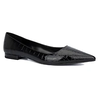 Bailey Ballet Flat - Wide Width - Black