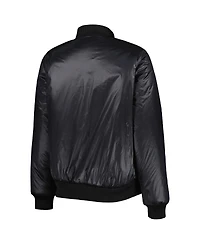 Women's G-iii 4Her by Carl Banks Oatmeal, Black Pittsburgh Steelers Switchback Reversible Full-Zip Jacket