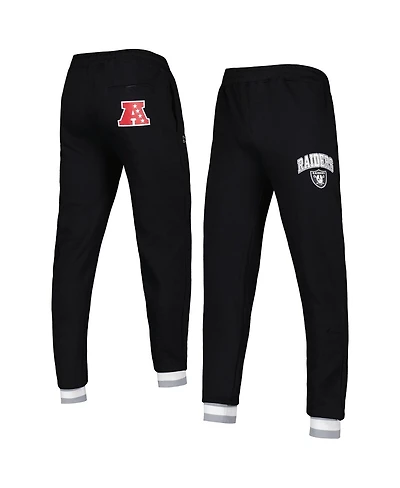 Men's Starter Black Las Vegas Raiders Blitz Fleece Jogger Pants
