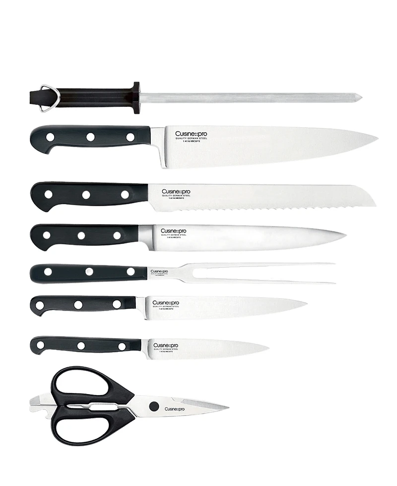 Cuisine::pro Sabre Knife Block Set, 9 Piece