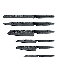 Cuisine::pro Id3 Black Samurai Gozen Knife Block Set, 7 Piece