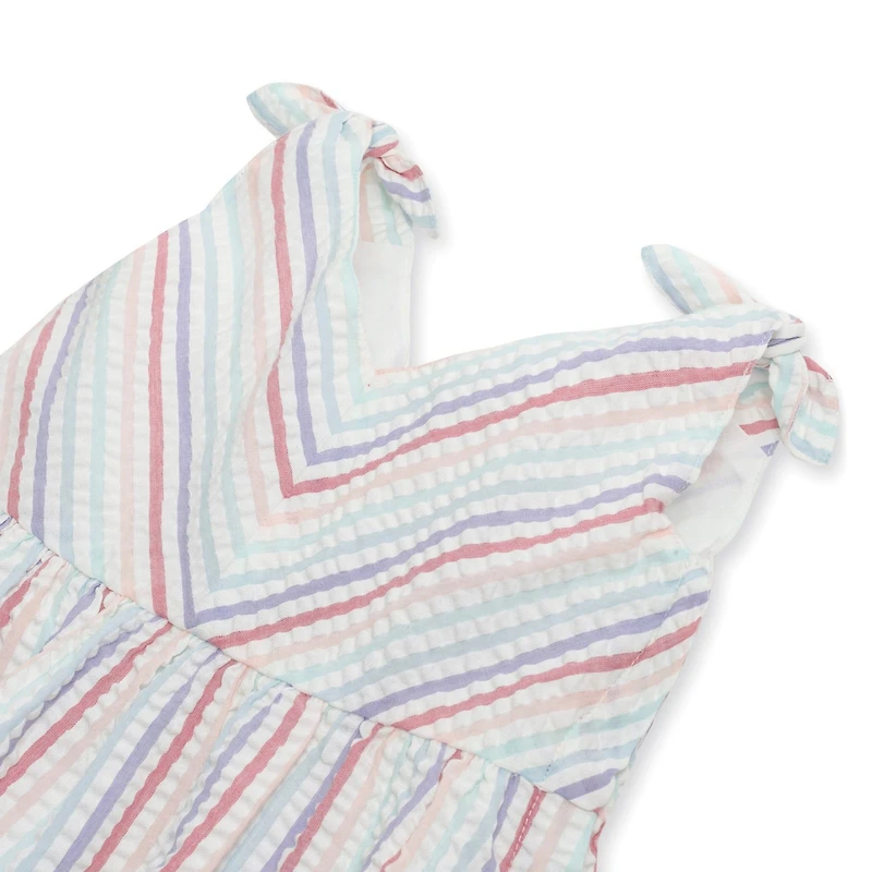 Hope & Henry Baby Girls Bow Shoulder Swing Dress