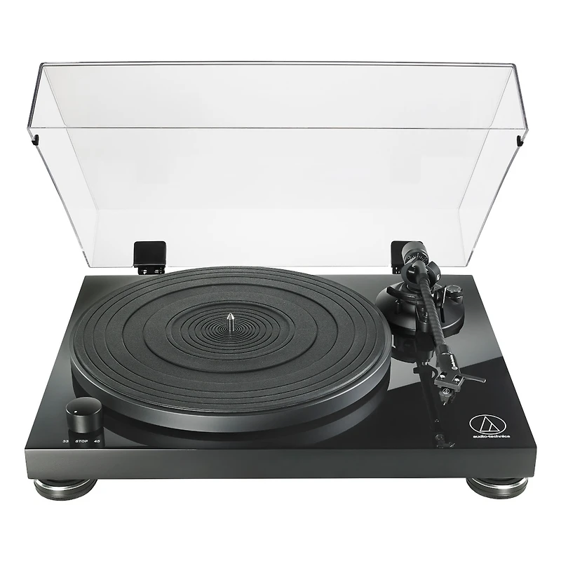 Audio-Technica At-LPW50PB Fully Manual Belt-Drive Turntable (Piano Black)
