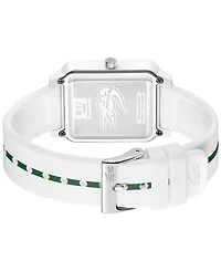 Lacoste Men's Studio White Silicone Strap Watch 36mm x 38mm