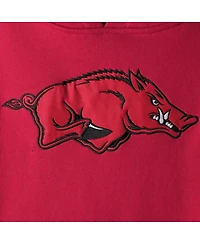 Women's Stadium Athletic Cardinal Arkansas Razorbacks Big Logo Pullover Hoodie