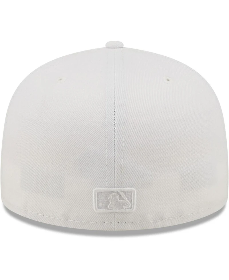 Men's New Era New York Yankees White on White 59FIFTY Fitted Hat