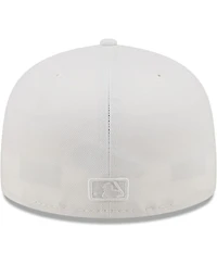 Men's New Era New York Yankees White on White 59FIFTY Fitted Hat
