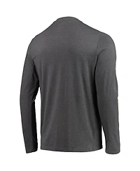 Men's Concepts Sport Red, Heathered Charcoal Maryland Terrapins Meter Long Sleeve T-shirt and Pants Sleep Set