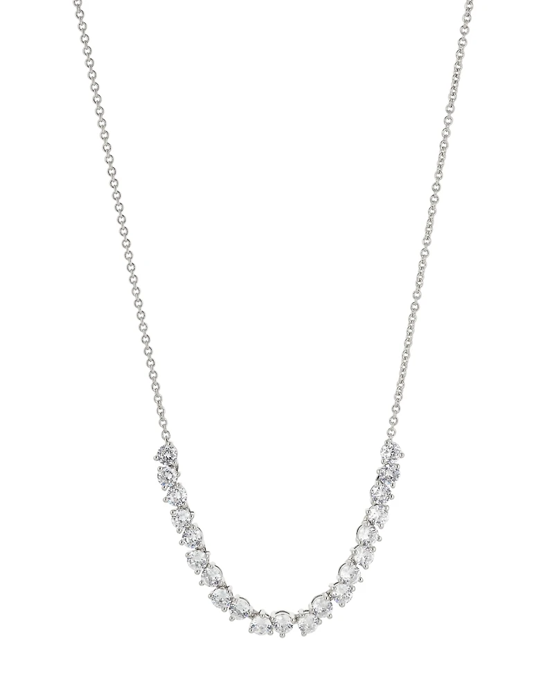 Eliot Danori Cubic Zirconia Frontal Tennis Necklace, Created for Macy's