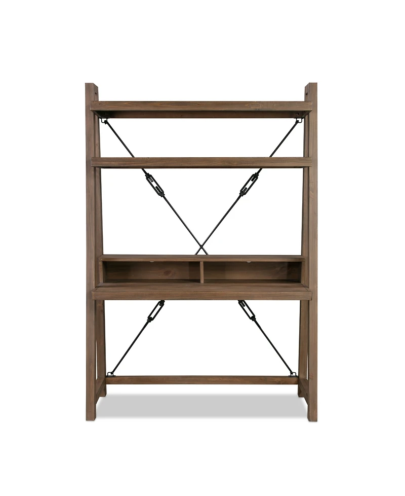 Autumn Flint Oak Home Office Ladder Desk