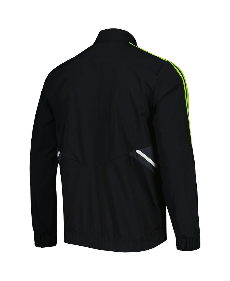 Men's adidas Black Manchester United Presentation Aeroready Full-Zip Jacket