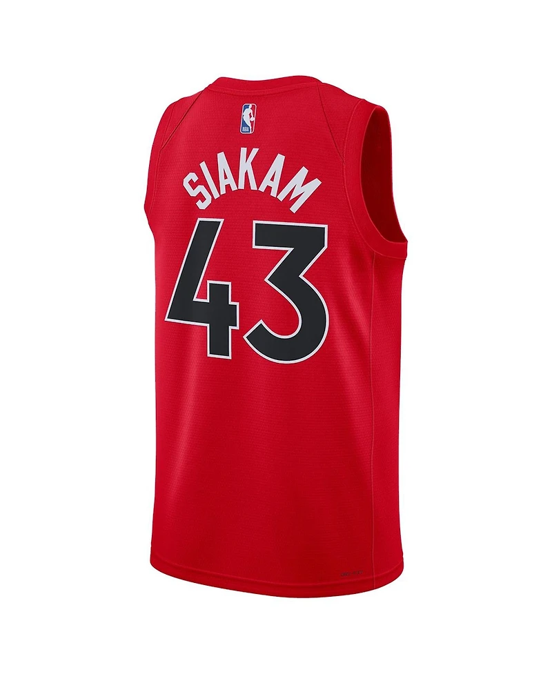 Men's and Women's Nike Pascal Siakam Red Toronto Raptors Swingman Jersey - Icon Edition