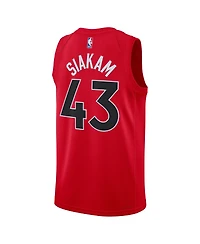 Men's and Women's Nike Pascal Siakam Red Toronto Raptors Swingman Jersey - Icon Edition