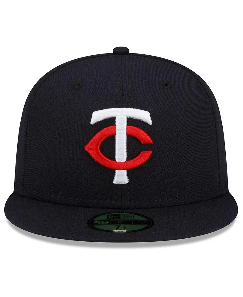 Men's New Era Navy Minnesota Twins 2023 Authentic Collection Home 59Fifty Fitted Hat