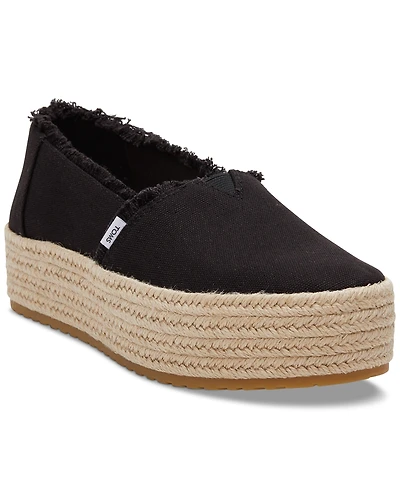 Toms Women's Valencia Platform Espadrille Slip-On Shoes