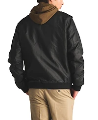 Members Only Men's Faux Leather Iconic Racer Jacket