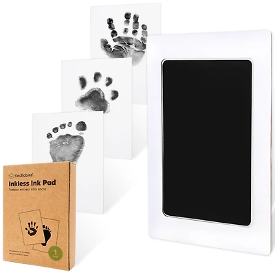 KeaBabies 1pk Inkless Ink Pad for Baby Hand and Footprint Kit, Clean Touch Dog Paw, Dog Nose Print Kit, Baby & Pet Safe