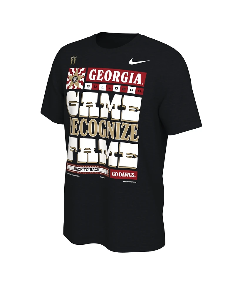 Men's Nike Black Georgia Bulldogs College Football Playoff 2022 National Champions Locker Room T-shirt
