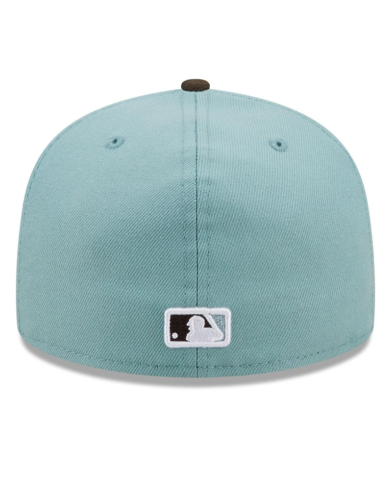 Men's New Era Light Blue, Brown Chicago White Sox 2005 World Series Beach Kiss 59FIFTY Fitted Hat