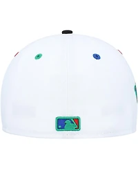 Men's New Era White, Black Detroit Tigers 2005 Mlb All-Star Game Primary Eye 59FIFTY Fitted Hat