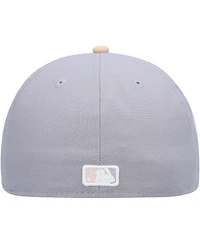 Men's New Era Gray, Peach San Francisco Giants 2007 Mlb All-Star Game Purple Undervisor 59FIFTY Fitted Hat