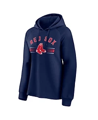 Women's Fanatics Navy Boston Red Sox Perfect Play Raglan Pullover Hoodie