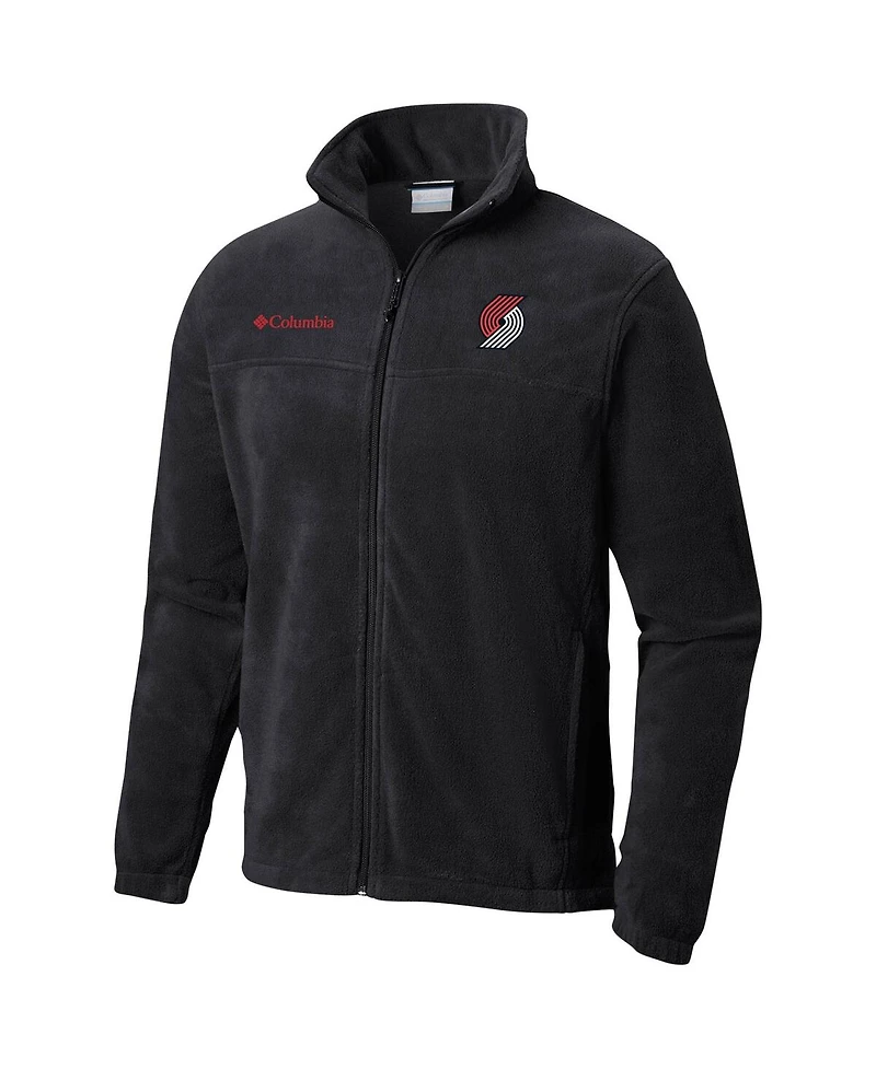 Men's Columbia Black Portland Trail Blazers Steens Mountain 2.0 Full-Zip Jacket