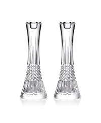 10" Waterford Lismore Diamond Candlestick, Set of 2
