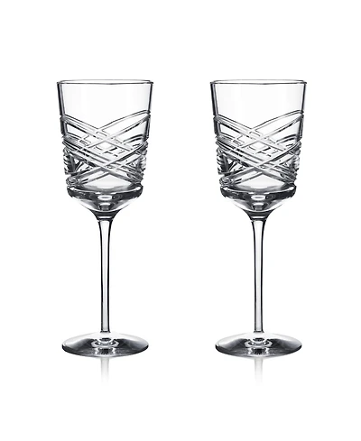 Waterford Aran Mastercraft White Wine 10 oz, Set of 2